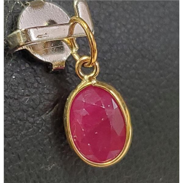 $500 10K  Ruby(1ct) Pendant