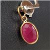 Image 2 : $500 10K  Ruby(1ct) Pendant