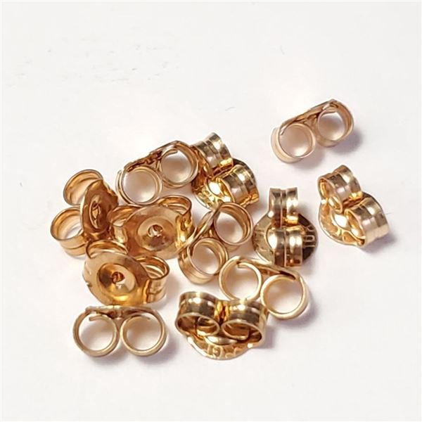 $260 10K  Pack Of 12 Pairs 0.72G Earring Back