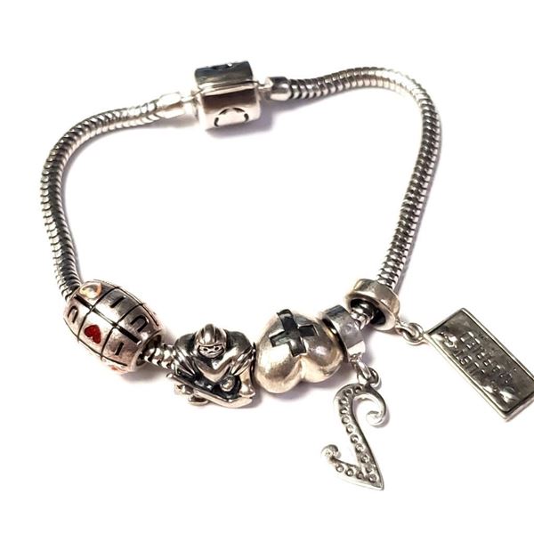 $250 Silver Pandora Style  20G 7" Bracelet