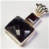 Image 2 : $400 Silver Big Amethyst And Garnet Pendant