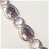 Image 2 : $700 Silver Garnet 5.9Ct 7.5" Bracelet