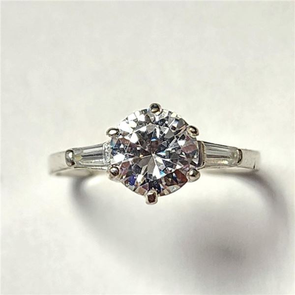 $80 Silver CZ Ring