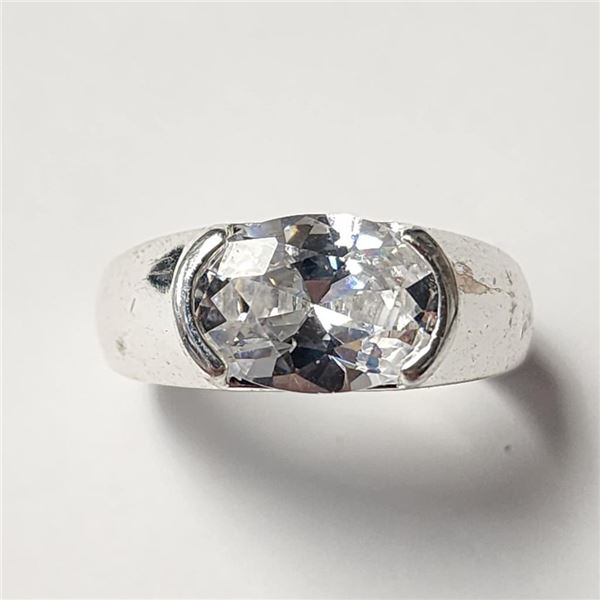 $100 Silver CZ Ring