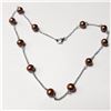 Image 1 : $240 Silver Pearl 18" Necklace