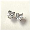 Image 3 : $120 14K  Cz Screwback(2ct) Earrings