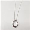 Image 2 : $240 Silver Diamond 16"  Necklace