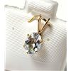 Image 3 : $140  14K Yellow Gold Filled Aquamarine(0.8ct) Pendant