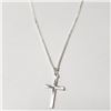 Image 2 : $120 Silver 7.8G 20" Cross Necklace