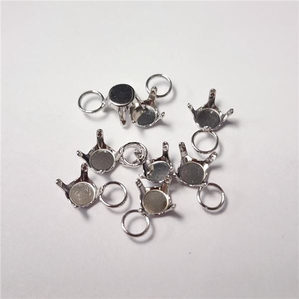 $250 14K  Pack Of 8 4.5Mm 0.8G  Pendant Post Setting