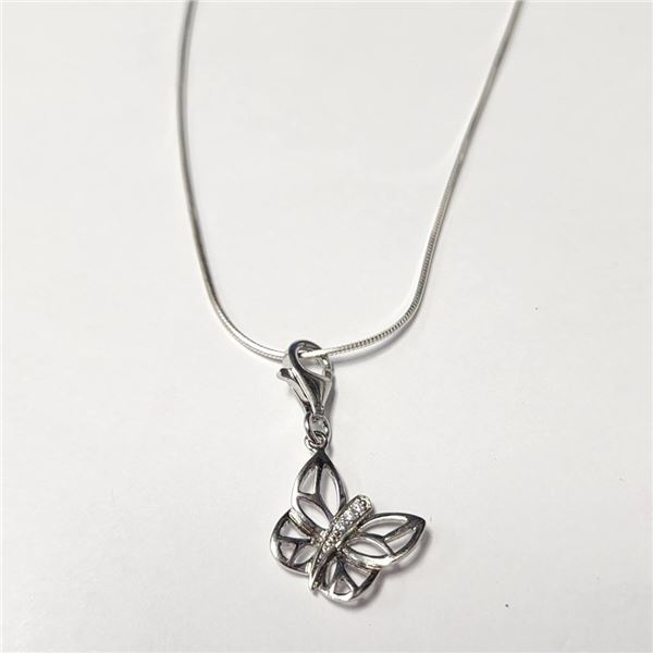 $60 Silver Cz 16"  Necklace