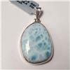 Image 1 : $360 Silver Larimar(16.4ct) Pendant