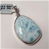 Image 2 : $360 Silver Larimar(16.4ct) Pendant