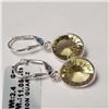 Image 1 : $200 Silver Lemon Quartz(11.05ct) Earrings