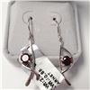 Image 1 : $120 Silver Garnet(0.85ct) Earrings