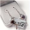 Image 2 : $120 Silver Garnet(0.85ct) Earrings
