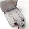 Image 3 : $120 Silver Garnet(0.85ct) Earrings