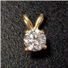 Image 1 : $2400 10K  Lab Grwon Diamond(0.5ct) Pendant