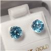 Image 2 : $360 10K  Blue Topaz (2.2ct) Earrings
