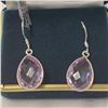Image 1 : $200 Silver Amethyst(8.7ct) Earrings