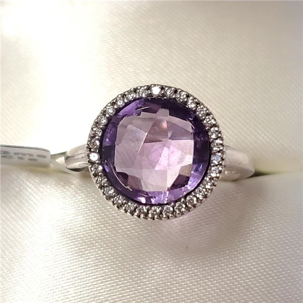 $200 Silver Amethyst(3.1ct) Ring