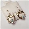 Image 2 : $500 10K  Blue Topaz Earrings