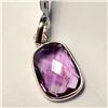 Image 2 : $160 Silver Amethyst(3.6ct) Pendant