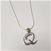 Image 2 : $60 Silver Cz 16"  Necklace