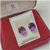 Image 3 : $600 14K  Amethyst Earrings