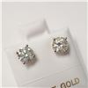 Image 2 : $1200 14K  Moissanite(1.12ct) Earrings