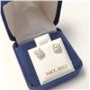 Image 3 : $1200 14K  Moissanite(1.12ct) Earrings