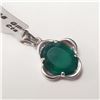 Image 2 : $120 Silver Green Onyx(2.9ct) Pendant