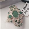 Image 2 : $300 Silver Emerald  Ring