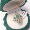 Image 3 : $300 Silver Emerald  Ring