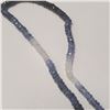 Image 2 : $600 10K  Sapphire 16"  Necklace