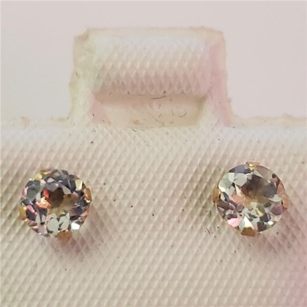 $180 14K  Aquamarine(0.8ct) Earrings