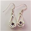 Image 3 : $100 Silver Amethyst Earrings