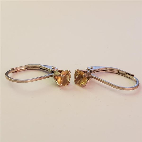 $100 Silver Citrine Earrings