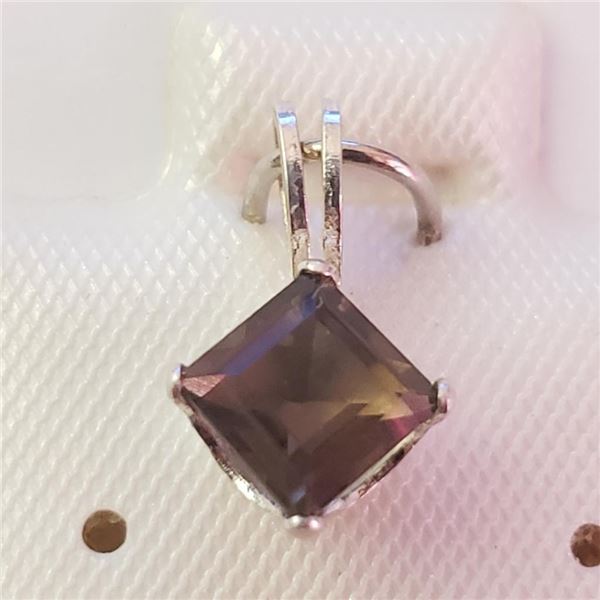 Silver Smokey Quartz Pendant