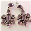 Image 1 : $460 Silver Amethyst Earrings