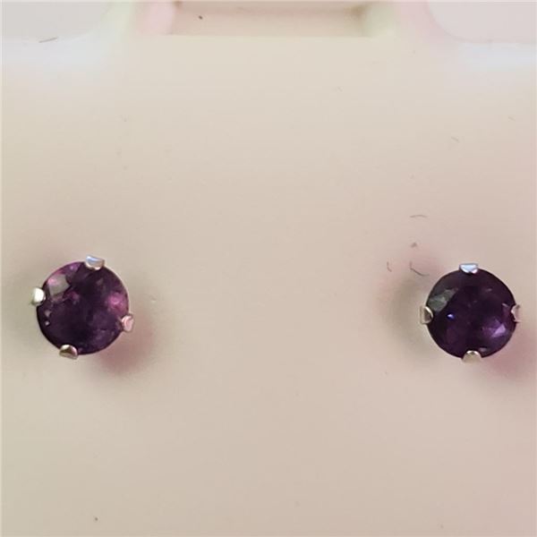$140 14K  Amethyst(0.2ct) Earrings
