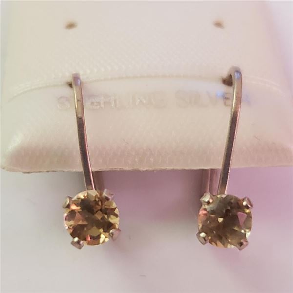 $100 Silver Citrine Earrings