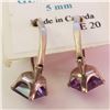 Image 3 : $100 Silver Amethyst Earrings