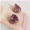 Image 2 : $100 Silver Amethyst Earrings