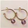 Image 1 : $100 Silver Amethyst Earrings