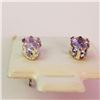 Image 3 : $100 Silver Amethyst Earrings