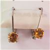 Image 1 : Silver Citrine Earrings