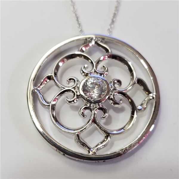 $160 Silver CZ Necklace