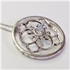Image 2 : $160 Silver CZ Necklace
