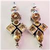 Image 1 : $280 Silver Citrine Earrings